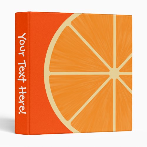 Fun Orange Slice Binder