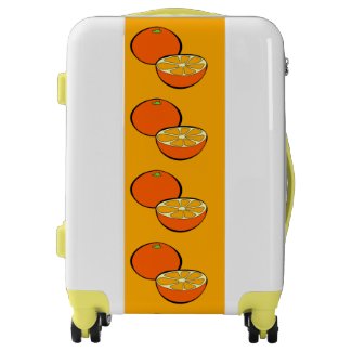 Cartoon Oranges Design Suitcase Luggage