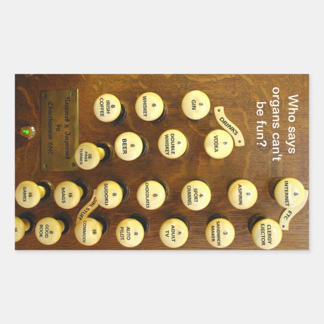 Fun organ sticker (Front)