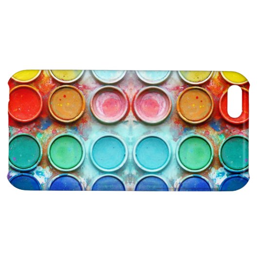 Fun paint color box iPhone case (Back Horizontal)
