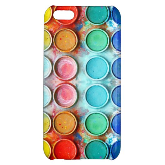 Fun paint color box iPhone case (Back)