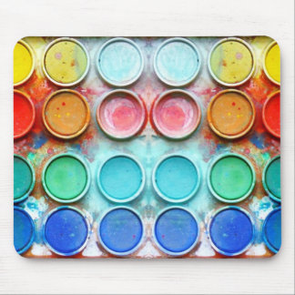 Fun paint color box mouse pad