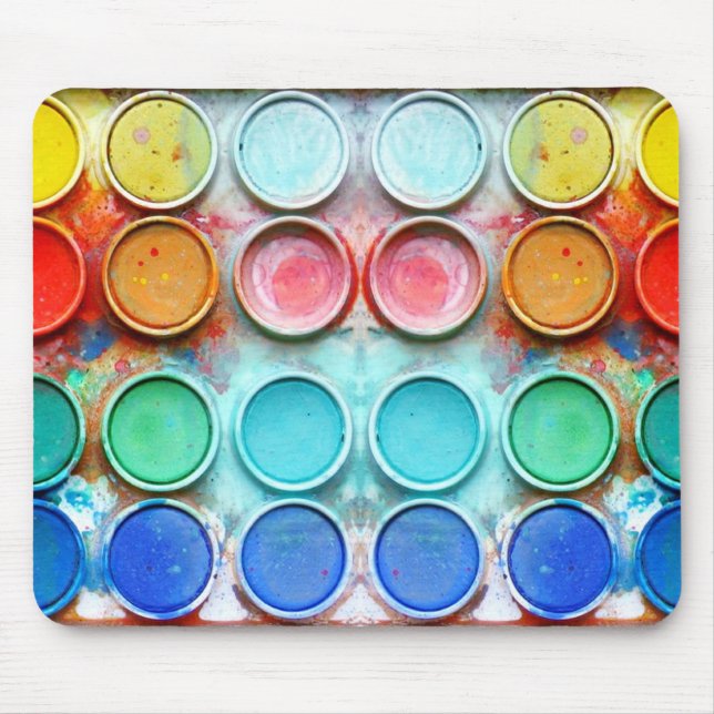 Fun paint color box mouse pad (Front)
