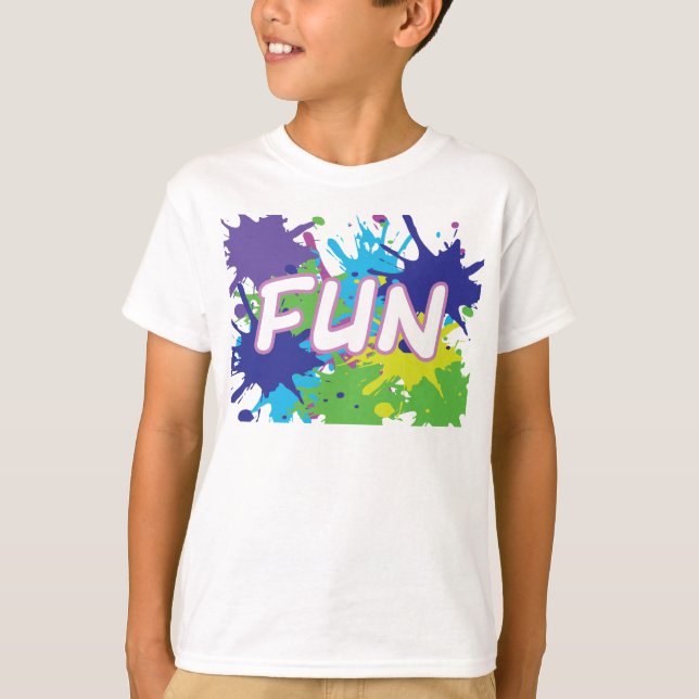 Fun Paint Splatter T-Shirt (Front)