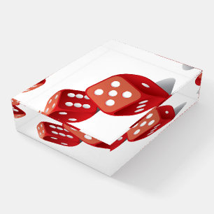 Fun Pair of Dice Paperweight