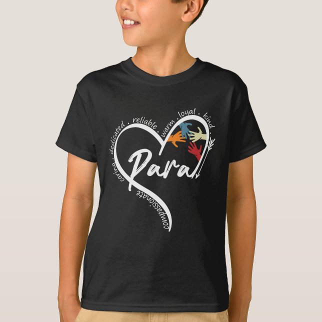 Fun Paraprofessional Graphic Tees Tops Back To Sch (Front)