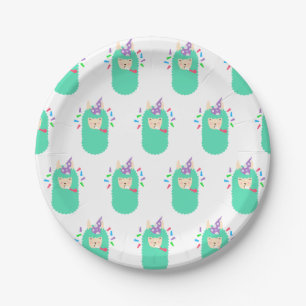 Fun Party Emoji Llama Paper Plates