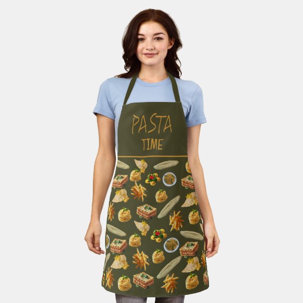 Fun Pasta Variety Pattern Ready to Personalize