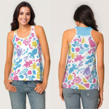 Fun pastel colorful vibrant shapes