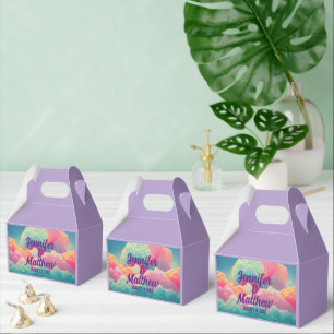 Fun Pastel Cotton Candy Clouds Favor Boxes