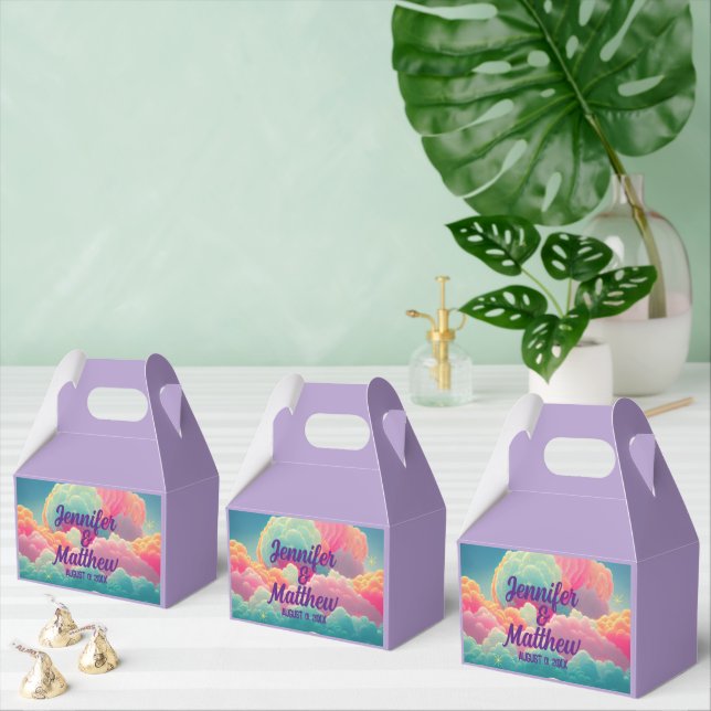 Fun Pastel Cotton Candy Clouds Favor Boxes (Multiple)
