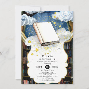 Fun Pastel Custom Storybook Birthday Invitation