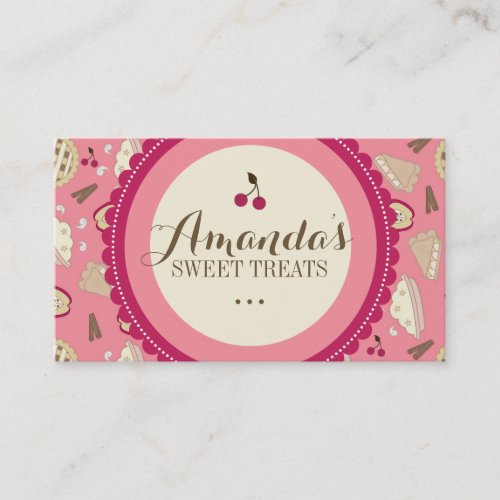 Fun Pastry Chef Business Cards