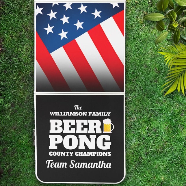 Fun Patriotic Custom Champion Beer Pong Table (Creator Uploaded)