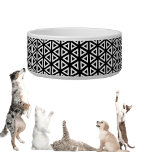 Fun Pattern 10 Ceramic Pet Bowl<br><div class="desc">A cool black and white pattern,  digitally created. A perfect pattern design for pets,  kids and adults on many trendy products!</div>