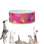 Fun Pattern 2 Ceramic Pet Bowl<br><div class="desc">A fun pink and purple girly pattern digitally created. A perfect pattern design for pets,  kids and adults on many trendy products!</div>