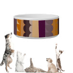 Fun Pattern 4 Ceramic Pet Bowl<br><div class="desc">A fun orange and purple pattern digitally created. A perfect pattern design for pets,  kids and adults on many trendy products!</div>