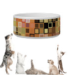 Fun Pattern 7 Ceramic Pet Bowl<br><div class="desc">A fun,  modern square pattern digitally created. A perfect decorative pattern design for pets,  kids and adults on many trendy products!</div>