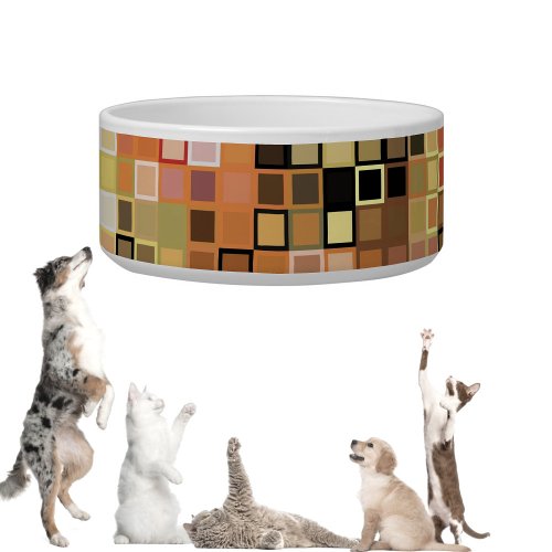 Fun Pattern 7 Ceramic Pet Bowl