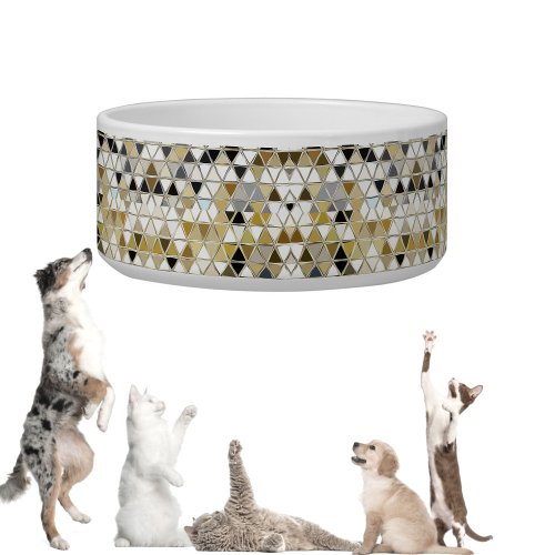 Fun Pattern 8 Ceramic Pet Bowl