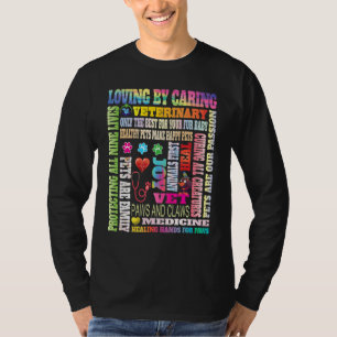 Fun Paw Print Heartbeat Veterinarian Vet Tech Kenn T-Shirt