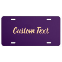 Fun Peach Script Text Template on Dark Purple