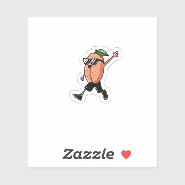 Fun Peach Sticker (Sheet)