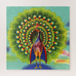 fun peacock jigsaw puzzle