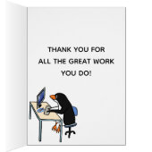 Fun Penguin. Administrative Professionals. Cards (Inside (Right))