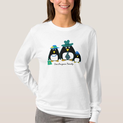 Fun Penguin Family Custom Christmas Gift T_Shirts