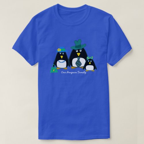 Fun Penguin Family of 3 Christmas T_Shirt
