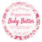 Fun Peppermint Candy Christmas Body Butter Label
