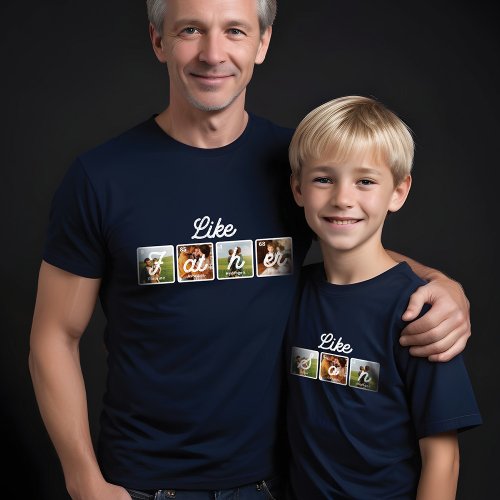 Fun Periodical Table Elements Like Father Like Son Tri_Blend Shirt