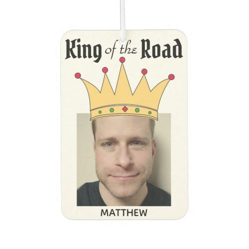 Fun Personalised Road King Crown Photo Air Freshener