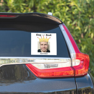 Fun Personalised Road King Crown Photo Sticker