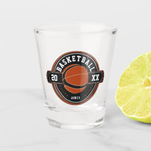 Fun Personalized Basketball Theme  Shot Glass