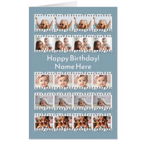 Fun Personalized Birthday 20-Photo Film Negative