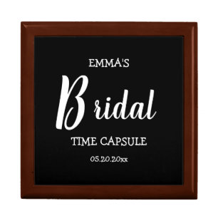 Fun Personalized Bridal Time Capsule Keepsake Box