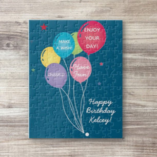 Fun Personalized Child Birthday Jigsaw Puzzle