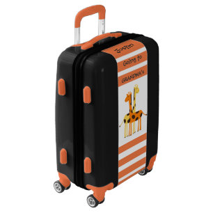 Fun Personalized Childrens Suitcase - Giraffes
