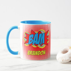 Fun Personalized Custom Comic Book Pop Art Style Mug
