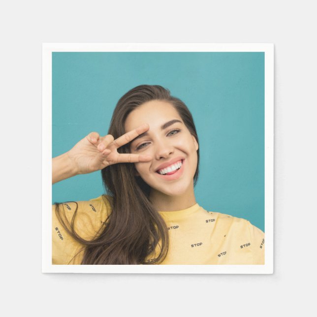Fun Personalized Custom Face Photo   Napkins (Front)