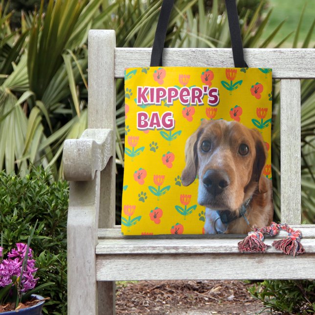 Fun Personalized Dog Owner Gift – Custom Pet Photo Tote Bag (Creator Uploaded)
