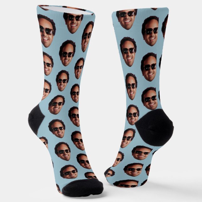 Fun Personalized Face Photo Socks (Angled)