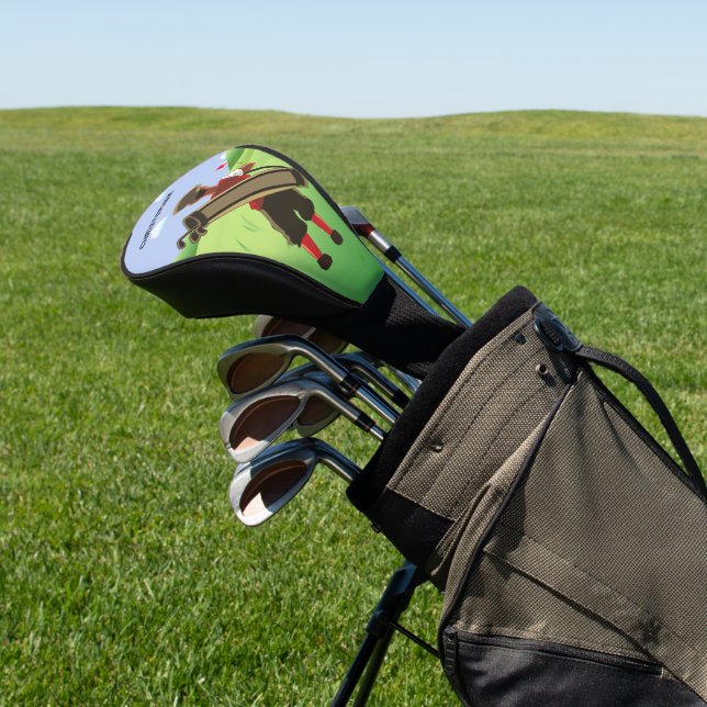 Fun Personalized Golfer on golf course Golf Head Cover (In Situ)