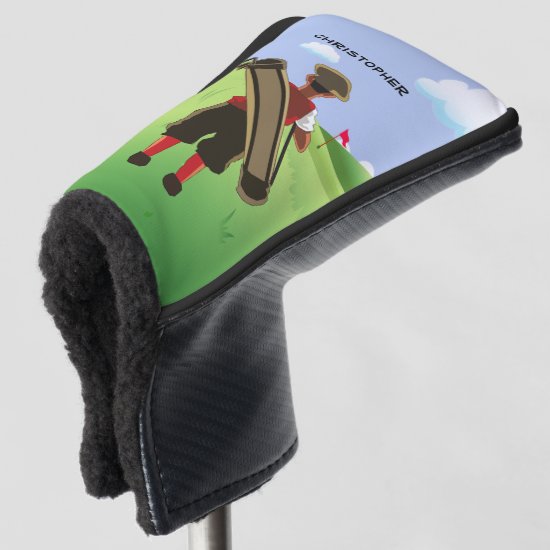 Fun Personalized Golfer on golf course Golf Head Cover