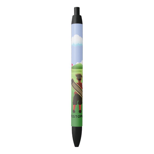 Fun Personalized Golfer on golf course Pen (Front Vertical)