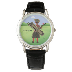 Fun Personalized Golfer on golf course Watch