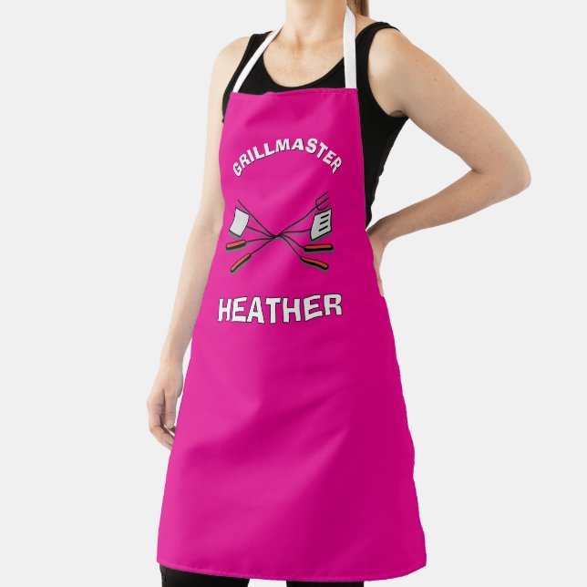 FUN! 🍖Personalized Grillmaster BBQ Apron  (Insitu)