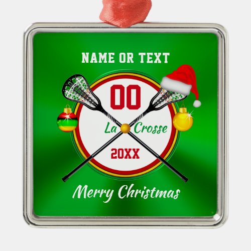 Fun Personalized Lacrosse Christmas Ornaments